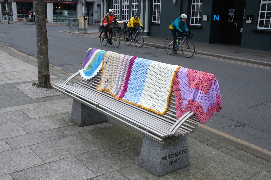 Brightening up Merchant's Quay in Newry. Photograph: Columba O'Hare/ Newry.ie 