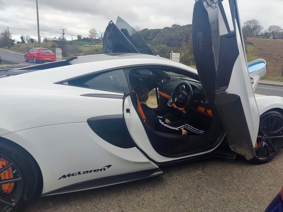 The McLaren sports car at JMD Motorsports