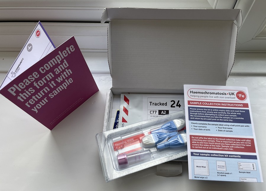 You can order a free health check kit to determine if you have genetic haemochromatosis