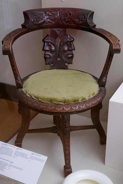 Late 19th century chair which was in Dr Michael McVerry’s surgery at 7 John Mitchel Place in Newry and now on display in the Caring for the Community exhibition at Newry and Mourne Museum. Courtesy of Michele McVerry