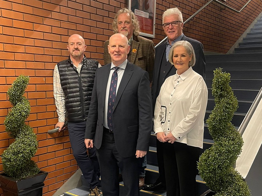 Pictured at the cocktail making competition at SRC. Back from left: Michael Stewart, Kevin McAllister. Front: Raymond Sloan, Brian Doran and Libby Shackels
