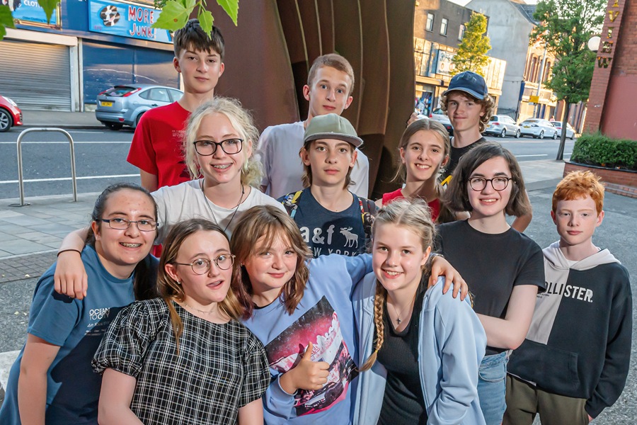 Young writers who participated in Fighting Words NI's recent creative writing camp 
