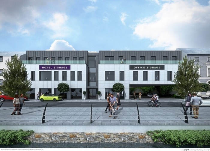 The proposed hotel and office accommodation at Merchants Quay will have 45,000 sq ft of office accommodation.