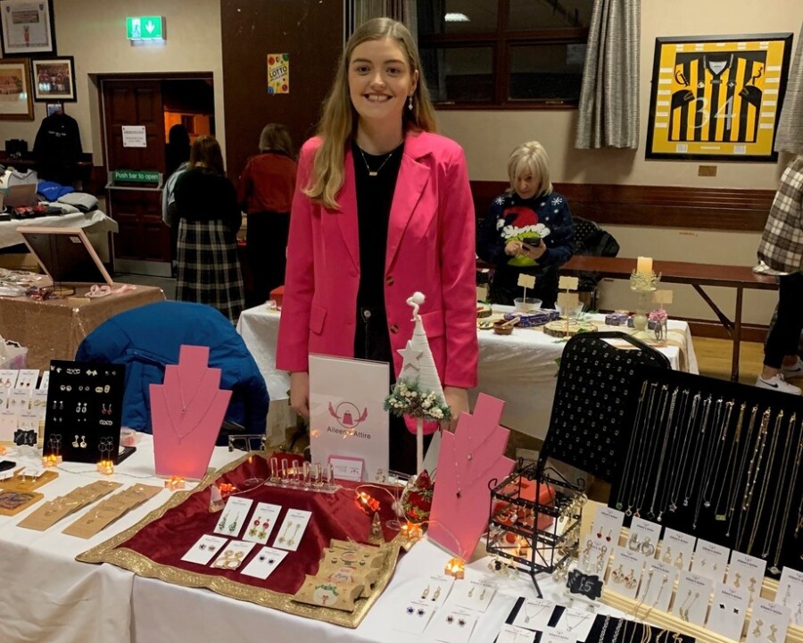 Aileen McGuire at a local charity market.