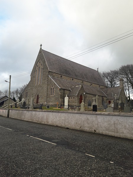 St. Patrick’s Church, Mayobridge. The church occupies the site of a former mass rock and replaced a small church or ‘mass house’. Newry and Mourne Museum Collection