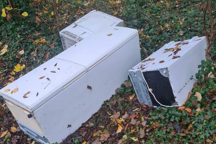 The items dumped in Heather Park.