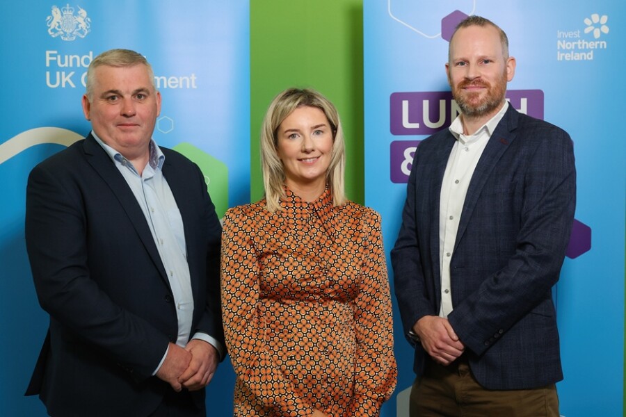 Pictured at a recent Newry Lunch and Learn are from left: Clive Stewart, Supply Chain Resilience & Development Manager, Invest Northern Ireland; Michelle McKevitt, Company Secretary, McGuinness Mechanical Engineering Ltd; John McKibben, Southern Regional Manager, Invest Northern Ireland