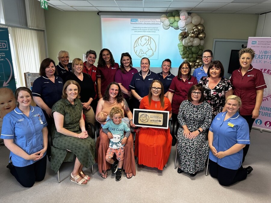 Maternity teams celebrate achieving the highly acclaimed Baby Friendly Gold Award, which is the next step for services that are currently accredited as Baby Friendly and consistently meeting the Baby Friendly standards.