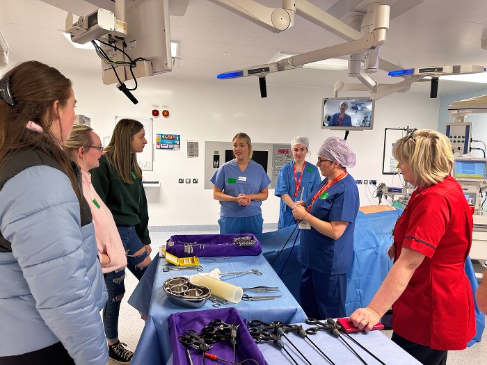 Those in attendance at the Open Day got to see inside of a Theatre and got to handle the instrumentation used in surgery.