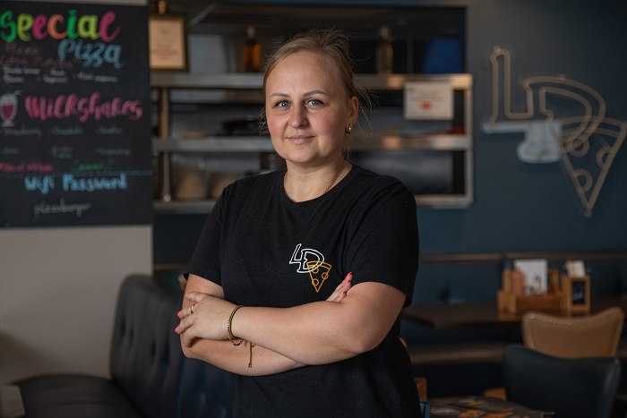 Alona Jaroslavska, from Bessbrook, who successfully completed Newry, Mourne and Down Labour Market Partnership’s Work Start Pre-Employability Programme with the Clanrye Group and Dolce Vita Pizza.