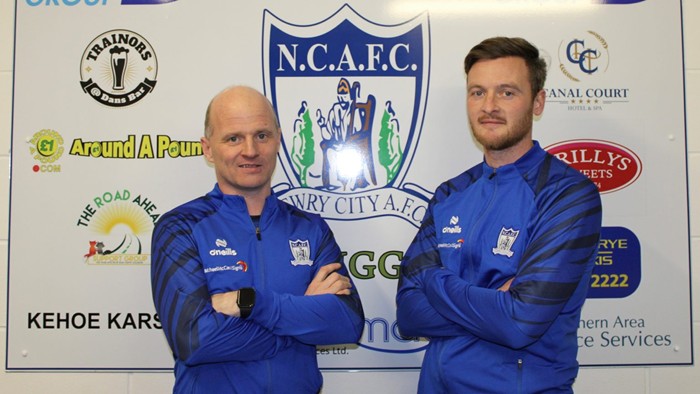 Newry City Manager Barry Gray with Dermot McVeigh