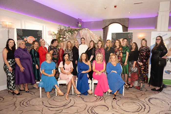 Visitors to the Canal Court Hotel for the charity Sparkling Afternoon Tea. Photograph: Sean Donegan