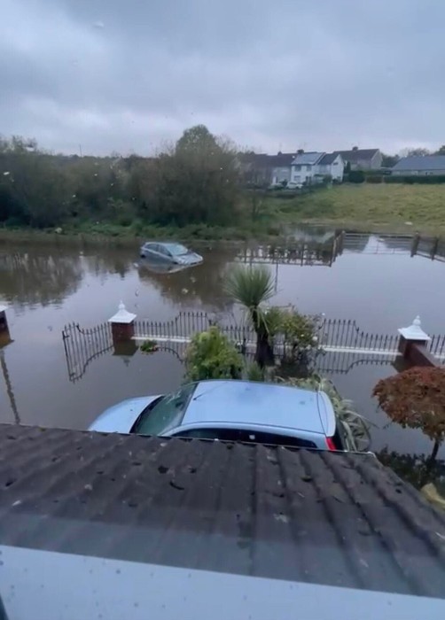 The view outside the property.