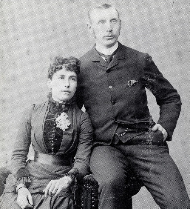 Arthur and Isabella McCann. It was Arthur who employed the use of the Newry coat of arms and the colours of the Abbey School on documentation and wrappers, to link their products with their adopted town. From Five Generation of Baking 1837-1987, by Peter Makem and Gerry Murphy (Newry, 1987)