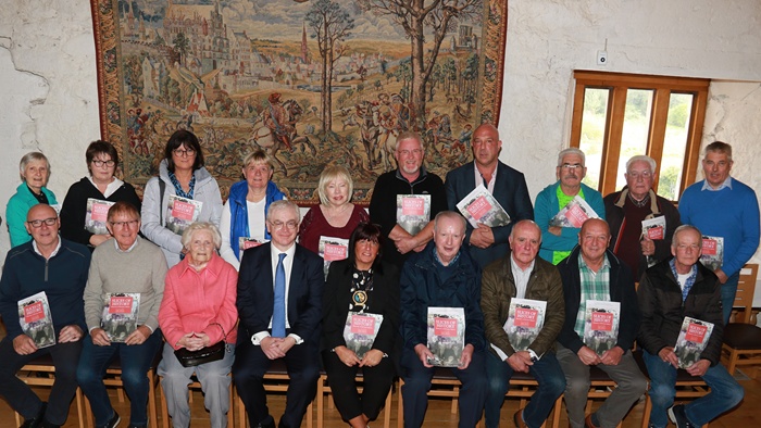 NMDDC Chairperson, Councillor Valerie Harte and Dr Ken Abraham, Curator of Newry and Mourne Museum are pictured with former employees of McCann’s Bakery and family members at the launch of the ‘Slices of History: Memories of McCann's Bakery exhibition which is now on display at Newry and Mourne Museum, tracing the history of the Bakery in Newry.