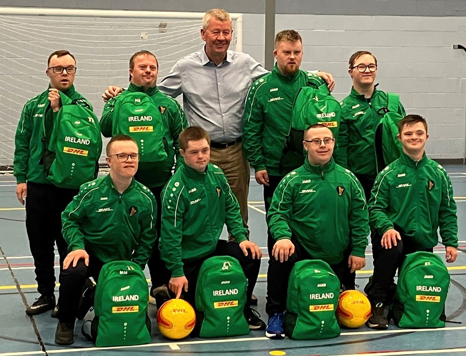 The Ireland Squad with Bernard McCarthy.