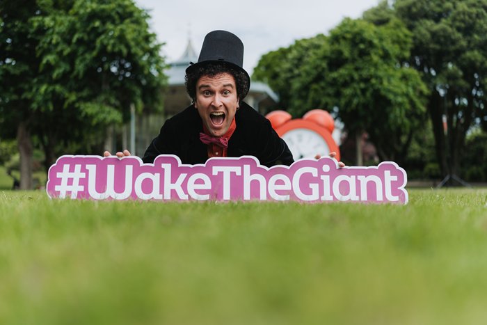 Entertainer Keith Singleton ‘The Point Man’ prepares to Wake the Giant in Warrenpoint.
