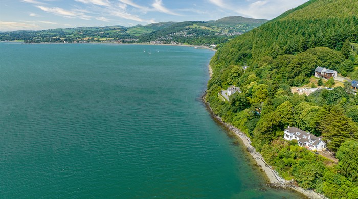 The Carlingford Lough shoreline.