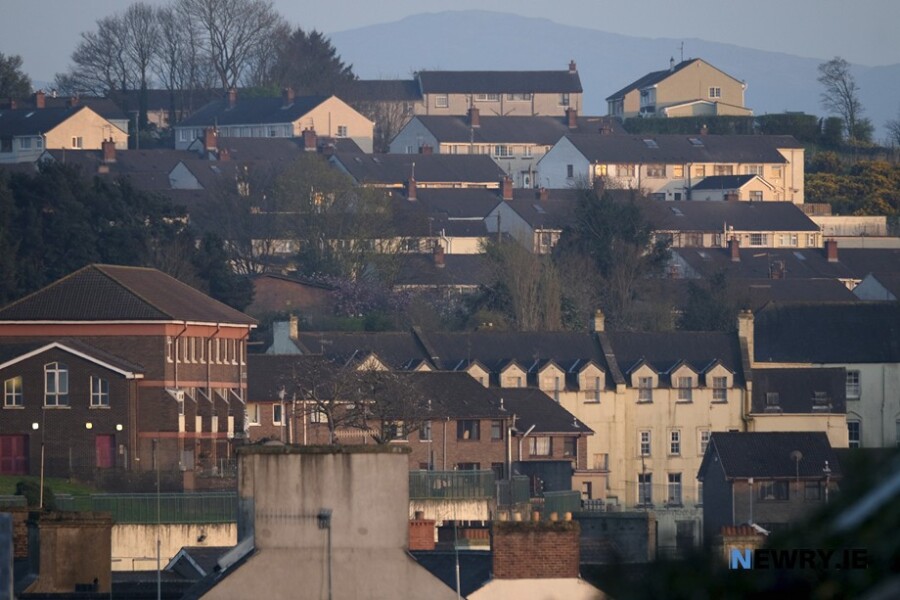 Homes on the Newry skyline. Photograph: Columba O'Hare/ Newry.ie 