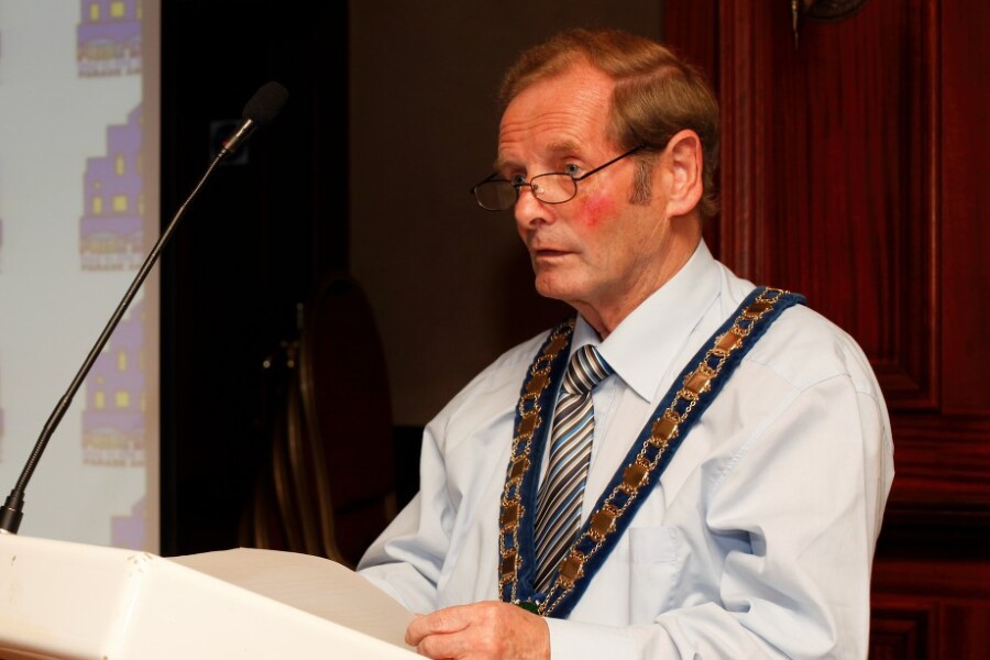 John McArdle as Mayor of Newry and Mourne District Council in 2012.
