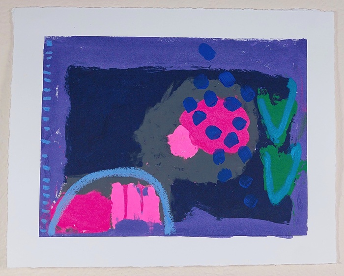 Anna M Savage Utopian Spaceships III Acrylic, Oil Bar and Oil Pastel with Monoprint on Munken Paper 28cm x 34cm 20233806