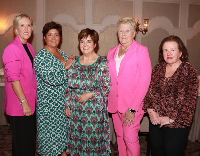 Ann pictured with work colleagues from Newry, Mourne and Down District Council with her work colleagues. Included from left: Caroline Reilly, Fiona McVeigh, Edna Teggarty and Brenda Sloan.