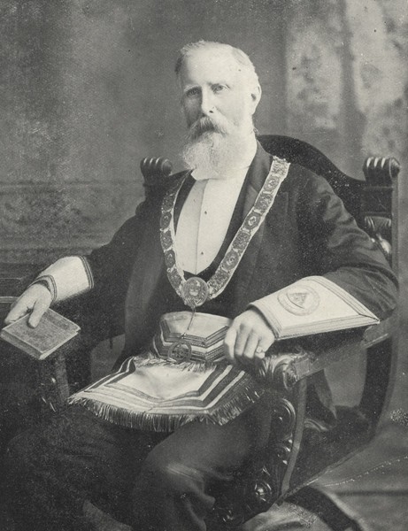 Francis Crossle (1847 – 1910) was a medical doctor in Newry and a noted local historian and geneaologist. He was also an expert on the history of Freemasonry in the Newry. Newry and Mourne Museum Collection