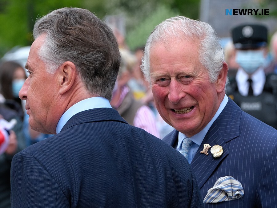Prince Charles when he visited Caledon in 2021. Photograph: Columba O'Hare/ Newry.ie 