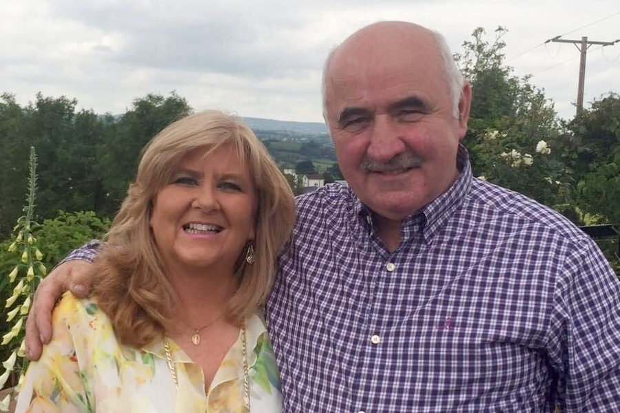 Patricia Turley with husband Brendan.
