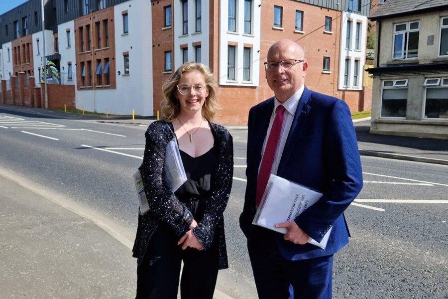 Doire Finn and Cllr Michael Savage.