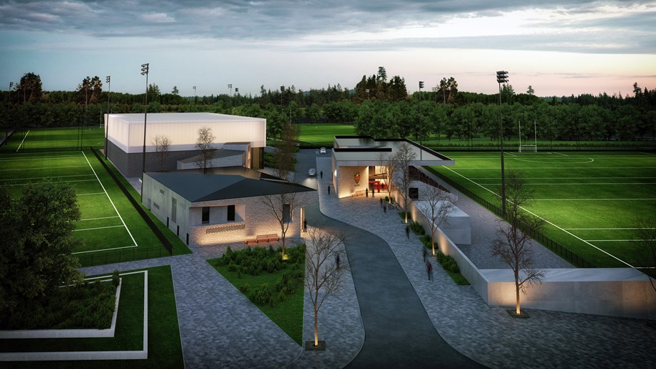 An artists impression of the £10m Down GAA centre of excellence.