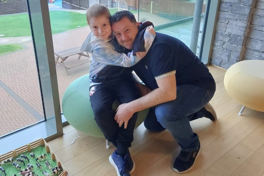 Bobby Browne and his father Danny.
