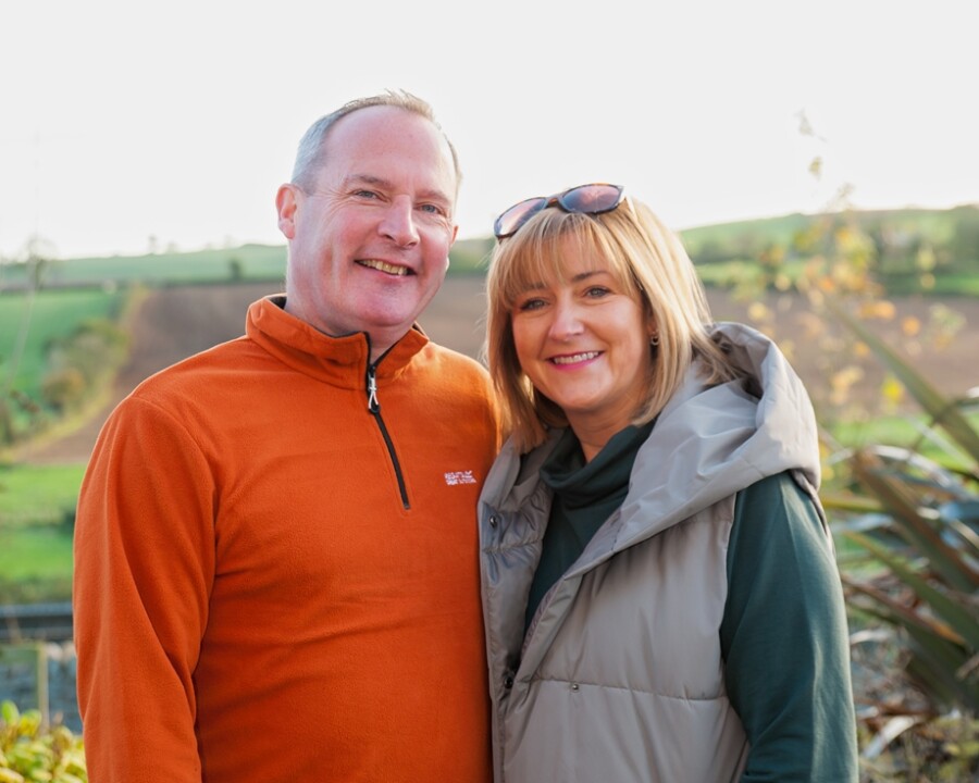Brian Magennis with his wife Margaret