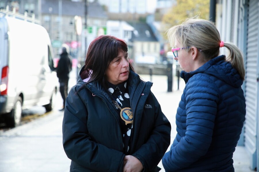 Council Chairperson, Cllr Valerie Harte pictured at Sugar Island in Newry.