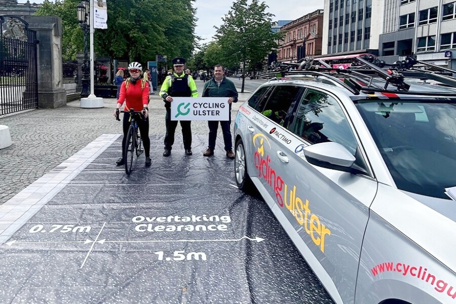 Superintendent Gary Busch and Tommy McCague from Cycling Ulster.