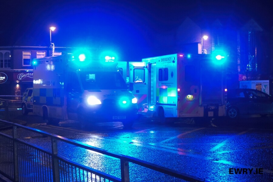 The scene earlier this evening at Needham Bridge in Newry.