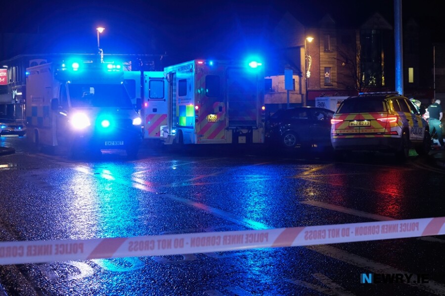 Emergency crew on Needham Bridge in Newry. Photograph: Columba O'Hare/ Newry.ie 
