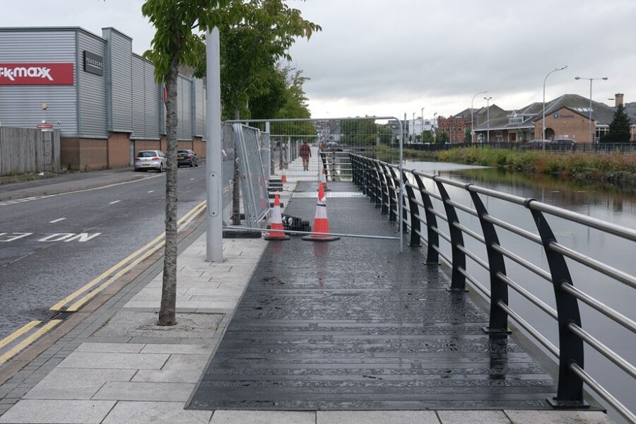 The boardwalk along Merchants Quay in Newry. Photograph: Columba O'Hare/ Newry.ie 