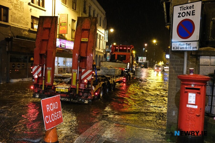 Sugar Island, Newry during the October flooding. Photograph: Columba O'Hare/ Newry.ie 