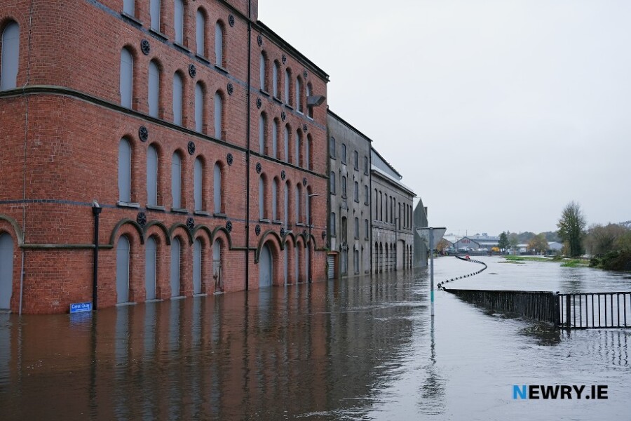Floods over Halloween at Canal Quay, Newry. Photograph: Columba O'Hare/ Newry.ie 