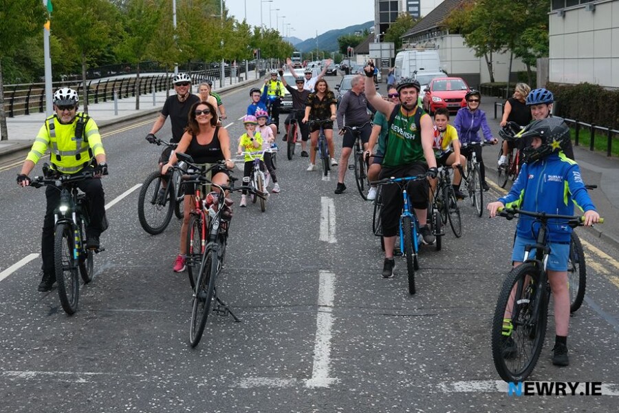 Bikes and Beats in Newry at the 2022 Fleadh. Photograph: Columba O'Hare/ Newry.ie 