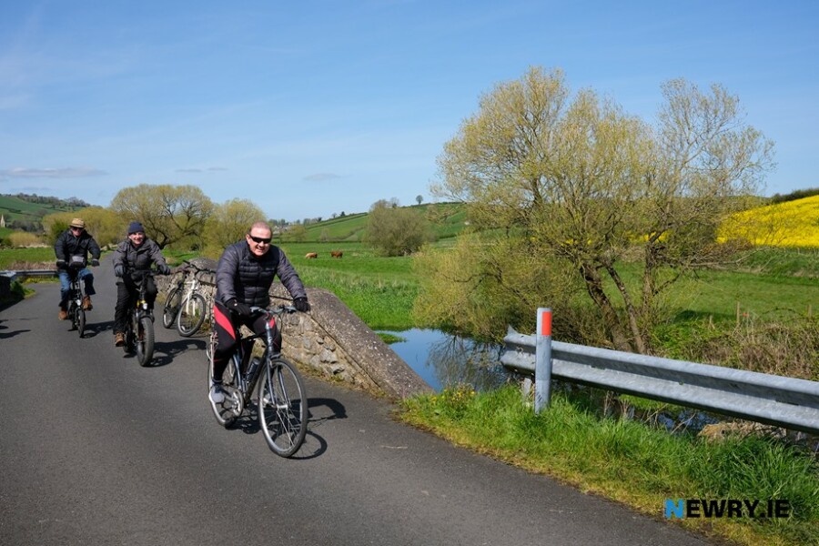 Cycling on the Newry Canal towpath. Photograph: Columba O'Hare/ Newry.ie 