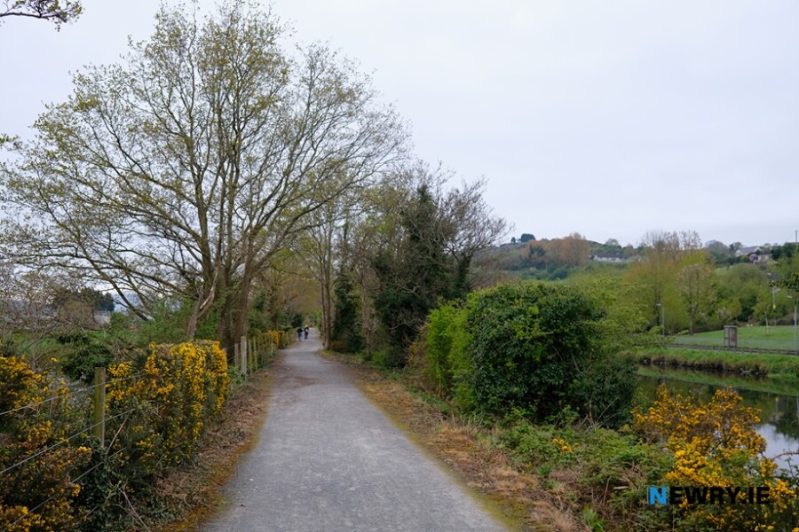The greenway from Albert Basin towards Victoria Lock. Photograph: Columba O'Hare/ Newry.ie 