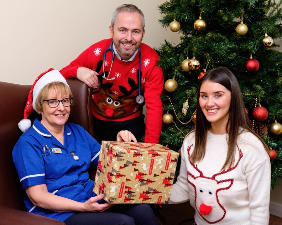 Staff Nurse Miriam Boyle, Medical Officer Noel McElvanna, Jessica Carroll
