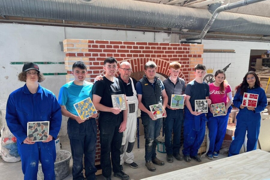 The SRC students who successfully obtained a mobility work placement to progress construction skills over a two-week period in Denmark.