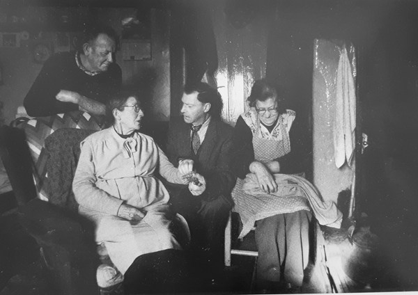 Dr Arthur Mitchell visiting patients in their own homes in the Mourne area in the 1970s. Courtesy of The Mitchell Family