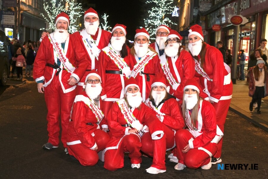 The Norbrook team at last years Santa Dash in Newry. Photograph: Columba O'Hare/ Newry.ie 
