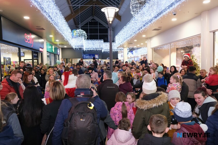 Santa's arrival at the Buttercrane heralded the start of a busy season. Photograph: Columba O'Hare/ Newry.ie 