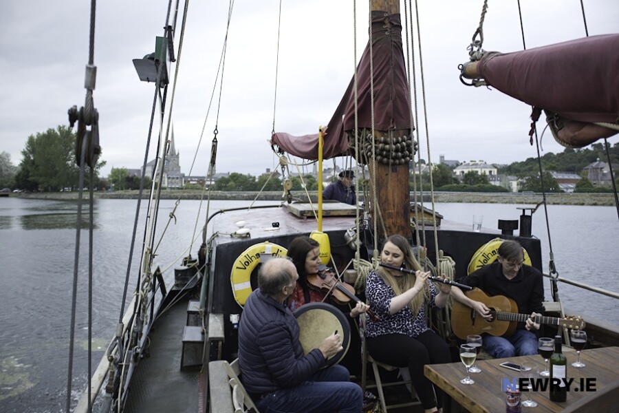 The Volharding on Newry Ship Canal as part of Iúr Cinn Fleadh. Photograph: Columba O'Hare/ Newry.ie 