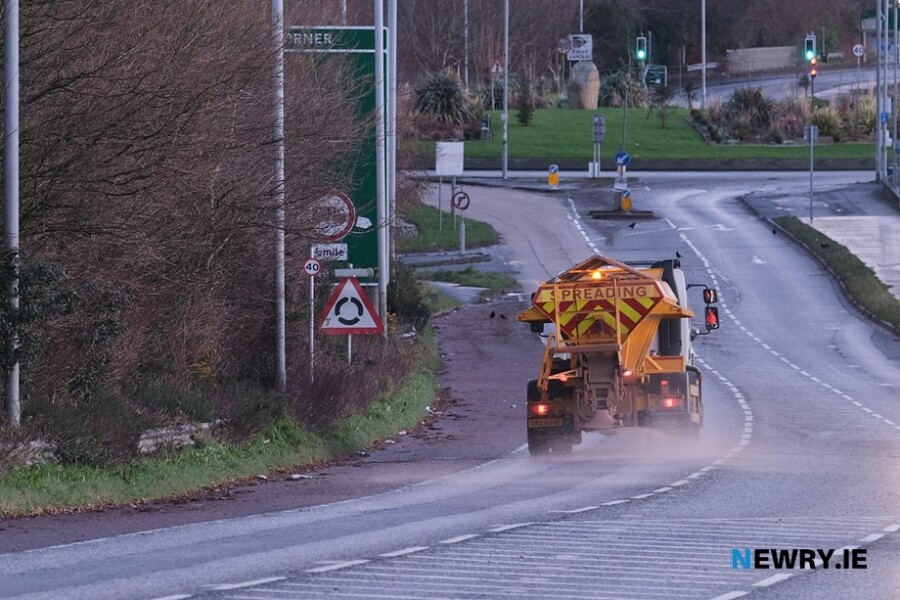 Gritting of roads could be badly affected by upcoming industrial action. Photograph: Columba O'Hare/ Newry.ie 